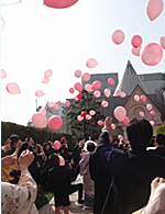 チャペルのバルーン演出